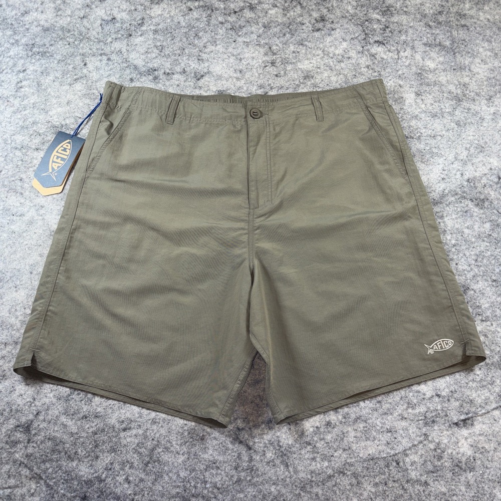 AFTCO Shorts Men's 38 Olive Green Everyday Fishing Outdoor Beach Boating UPF 50